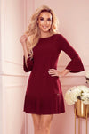 Robe Plissée – Bordeaux
