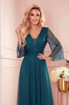 Robe Longue Scintillante Grande Taille – Vert