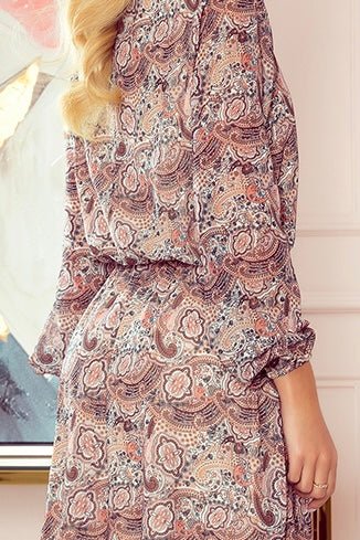 Robe Fluide Volantée Style Bohème – Motif Boho - Rosemode