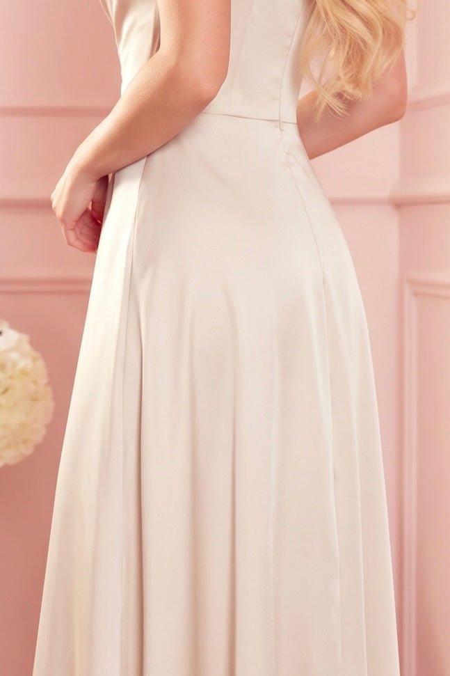 Robe Maxi à Bretelles – Beige - Rosemode