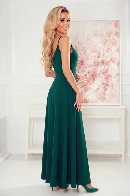 Robe Maxi à Bretelles – Vert - Rosemode